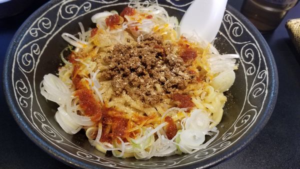 「麻辣油そば　中」@麺屋かとむら 浅間店の写真