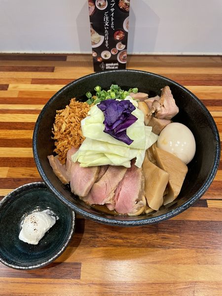 「海老油そば、全部入り」@鮮魚らーめん 五ノ神水産の写真