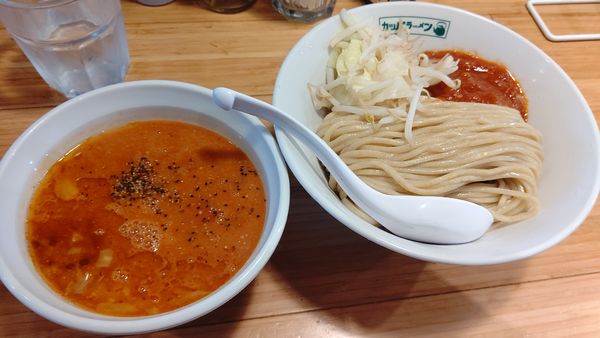 「とまとみそつけ麺&替え玉」@カッパ64 福生店の写真