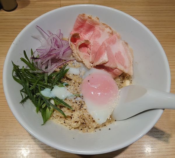 「鶏ボナーラ(850円)」@麺場 二寅 秋津本店の写真