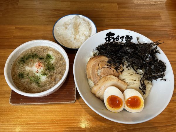 「味噌チャチャ!!とろろつけ麺(大)・全入り+トロロw」@ニボチャチャ！！ラーメン あらき軒の写真