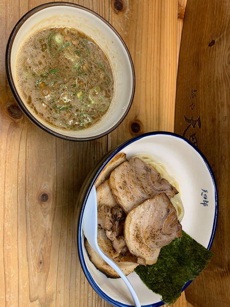 「チャーシューつけ麺（大盛）」@麺や 天四郎の写真