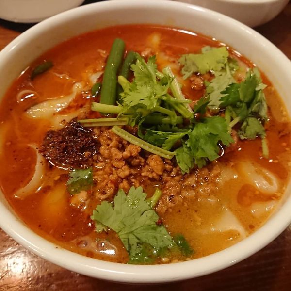 「麻辣刀削麺」@刀削麺の王様 茅場町店の写真