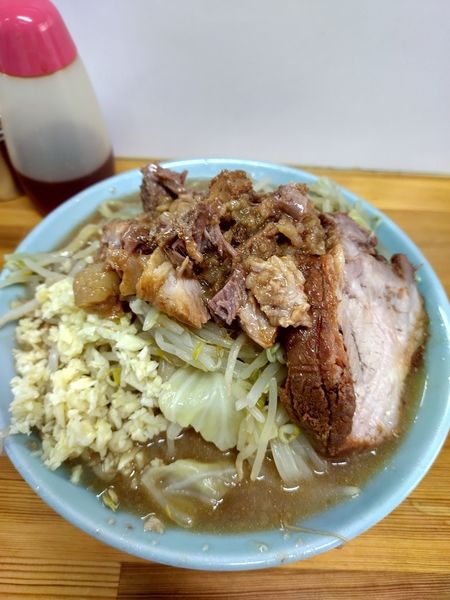 「ラーメン  野菜  ニンニク」@俺の生きる道 白山店の写真