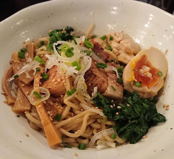 「まぜそば」@もつ鍋居酒屋 竹井幸彦 八丁堀茅場町店の写真