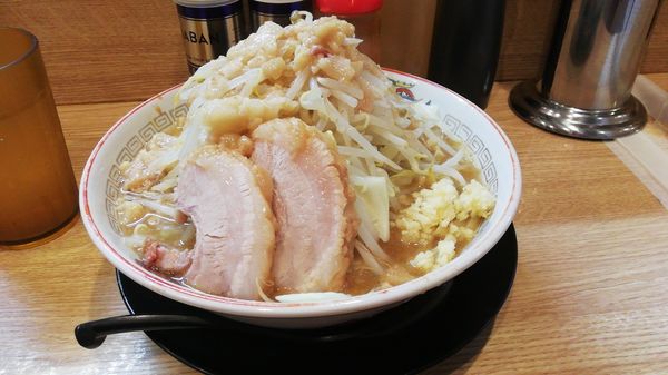 「小ラーメン¥780　ニンニク少しヤサイアブラ」@豚山 幡ヶ谷店の写真