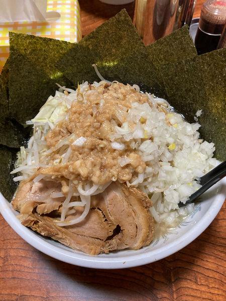 「もやしラーメン」@地鶏ラーメン 赤大屋の写真