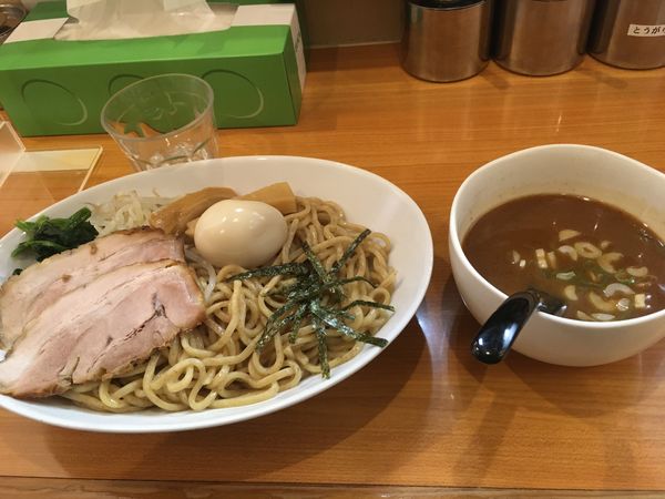 「濃厚魚介つけ麺」@横浜ラーメン てっぺん家 元住吉店の写真