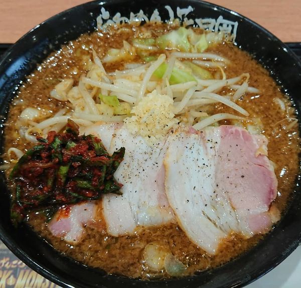 「ブラックモンスター」@らあめん花月嵐 浦安店の写真