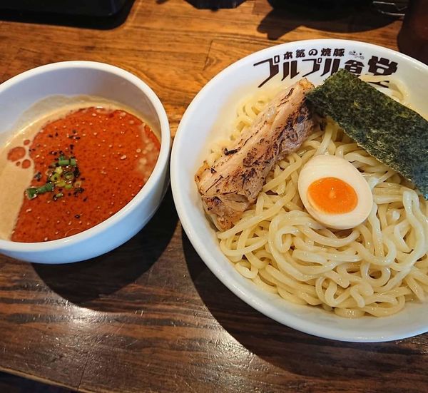 「(限定)冷やし坦々つけ麺」@本気の焼豚 プルプル食堂の写真