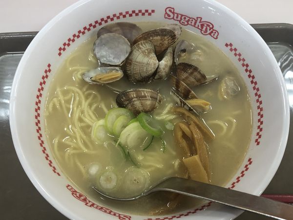 「あさりラーメン　￥４９０」@スガキヤ 大府アピタ店の写真