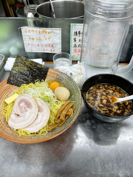 「蛍烏賊出汁つけそば」@覆麺 智の写真