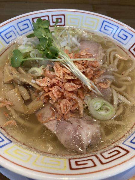 「春のエビ塩そば¥750」@サバ6製麺所 福島本店の写真