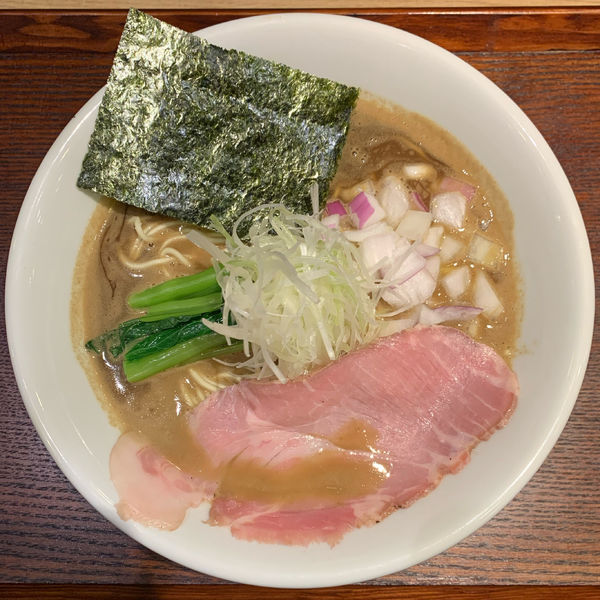 「【限定】濃厚あご焼き煮干しラーメン」@濃厚焼きあご煮干し つけ麺さか田の写真