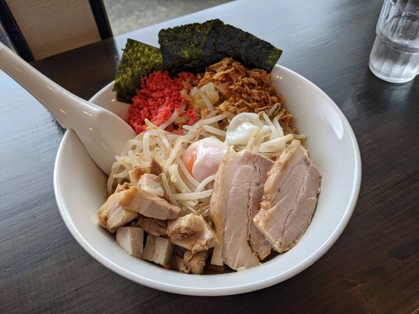 「承太郎汁なし（ラーポン使用）」@麺屋 承太郎の写真