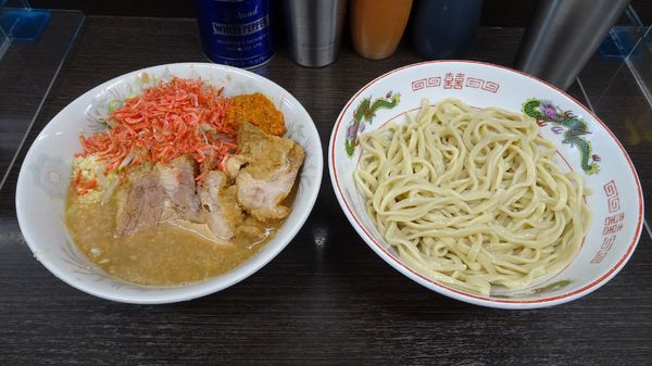 「ラーメン（800円）＋つけ麺＋トムヤムクン　ニンニク」@ラーメン二郎 川越店の写真