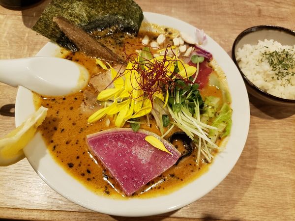 「スパイスラーメン　ミニライス」@スパイスラーメン 点と線.の写真