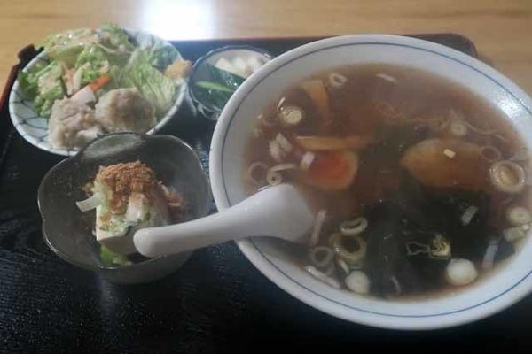 「ラーメン定食　850円」@らーめん亭 朝日山の写真