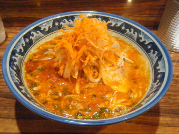 「赤麺（3辛）」@麺屋和福の写真