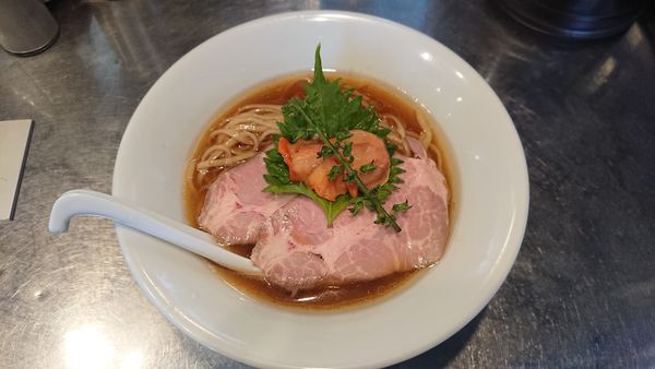 「冷やし赤貝煮干蕎麦」@さんじの写真