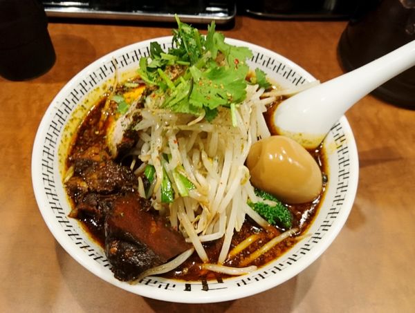 「スパイスもやしラー麺」@スパイス・ラー麺 卍力 秋葉原店の写真