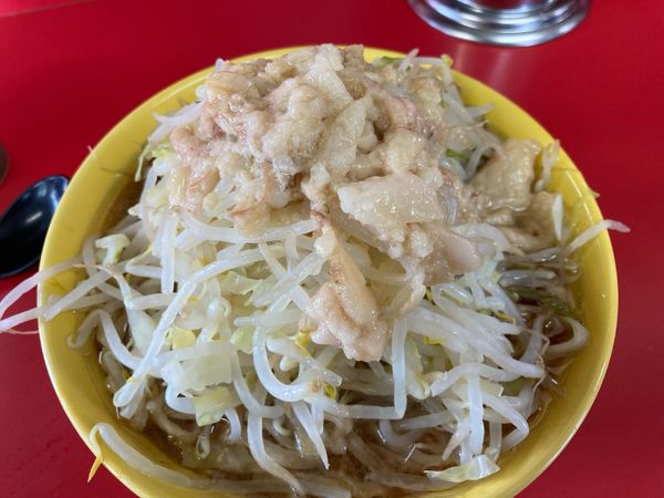 「小ラーメン 麺少なめ 豚マシ」@ラーメン二郎 茨城守谷店の写真