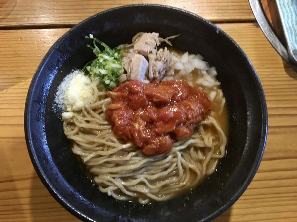 「海老まぜそば」@はりけんラーメン 南店の写真