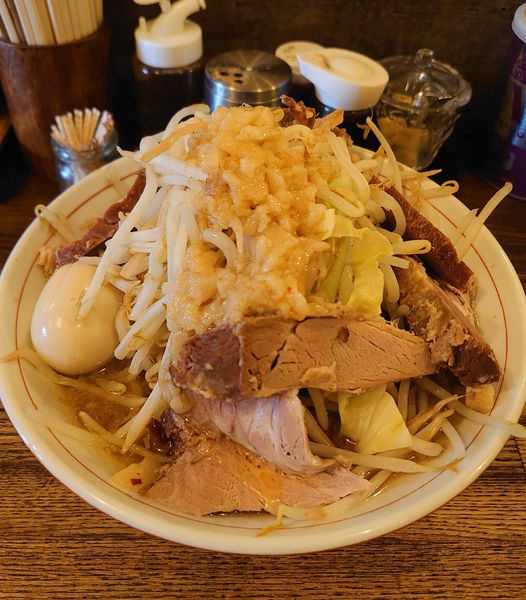 「ラーメンミニ+チャーシュー増し、味玉(980円)」@高木のぶぅの写真