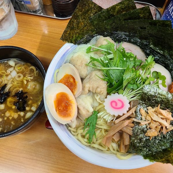 「渡り蟹のつけそば醤油温」@中華そば 半ざわの写真