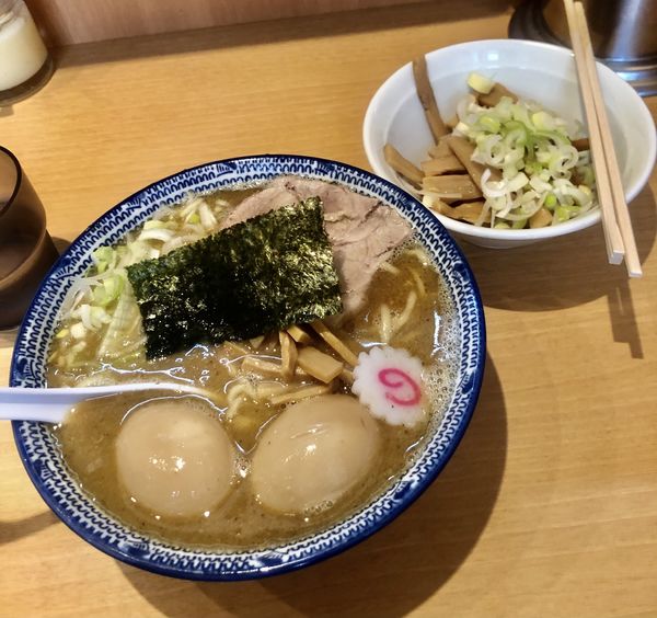 「中華そば、味玉W、メンマ」@くり山の写真