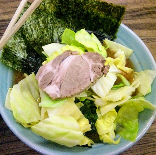 「キャベツラーメン」@横浜家系ラーメン武蔵家 松戸店の写真