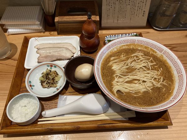 「炭火焼き濃厚中華蕎麦　甘海老」@炭火焼濃厚中華そば 海富道の写真