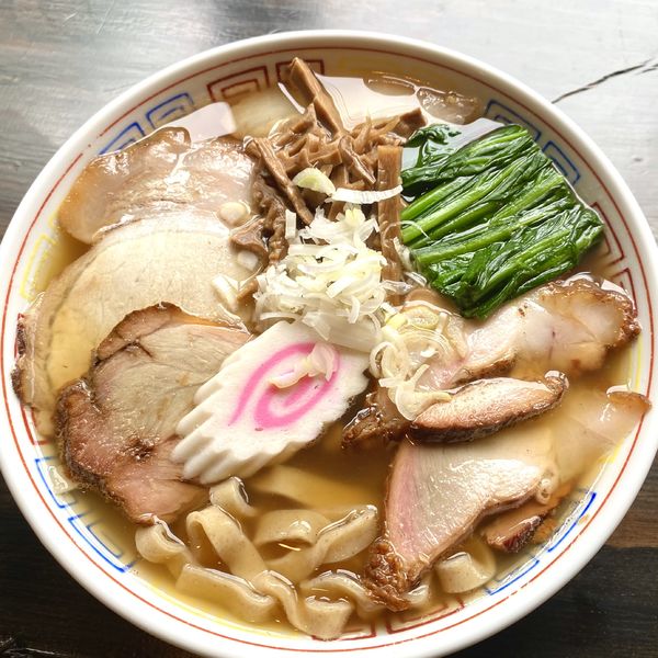 「チャーシューめん（平打ち麺）」@ぼけぼうしの写真