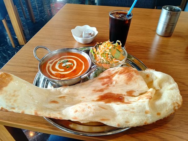 「日替わりランチ(バターチキン)748円→500円」@NEW GANESH 高崎店の写真