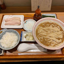 烏賊（するめいか）定食（白飯・海苔佃煮・味噌小胡瓜）