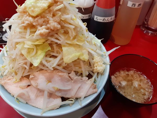 「小ラーメン+やさい+あぶら」@自家製麺 酉の写真