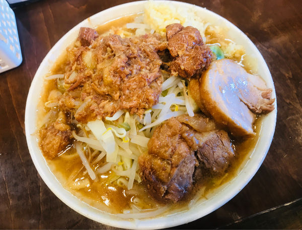 「小ラーメン＋アブラカラメ」@麺屋 歩夢の写真