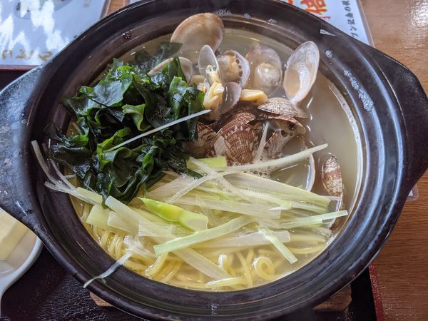 「あさり塩ラーメン雑炊セット」@麺福八の写真
