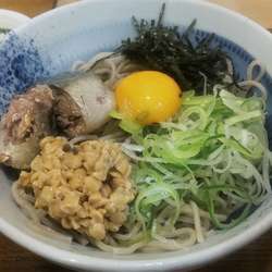 まぜ蕎麦 山形ひっぱり風追い飯付