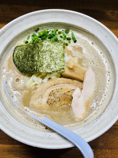 「むじゃきそば(800円)+煮干し和え玉(200円)」@三代目 むじゃきの写真