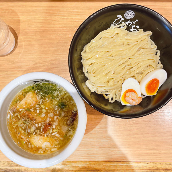 「塩玉つけ麺」@ひるがおの写真