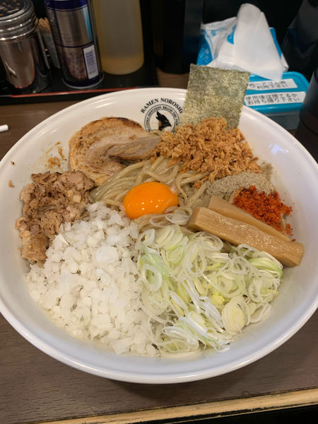 「まぜそば 特」@狼煙 東大宮店の写真