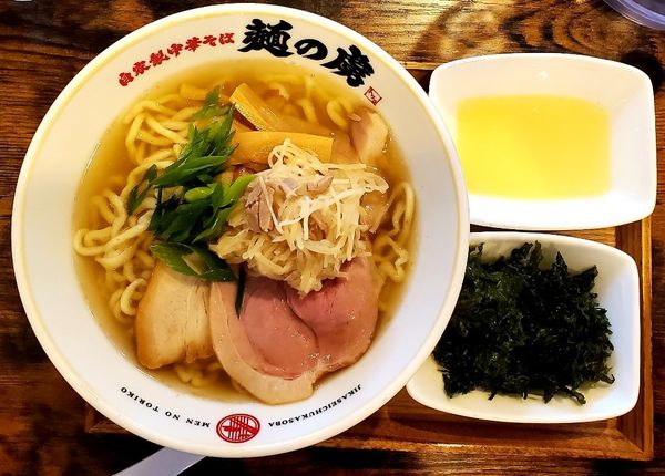 「しお中華そば(大盛)」@自家製中華そば 麺の虜の写真