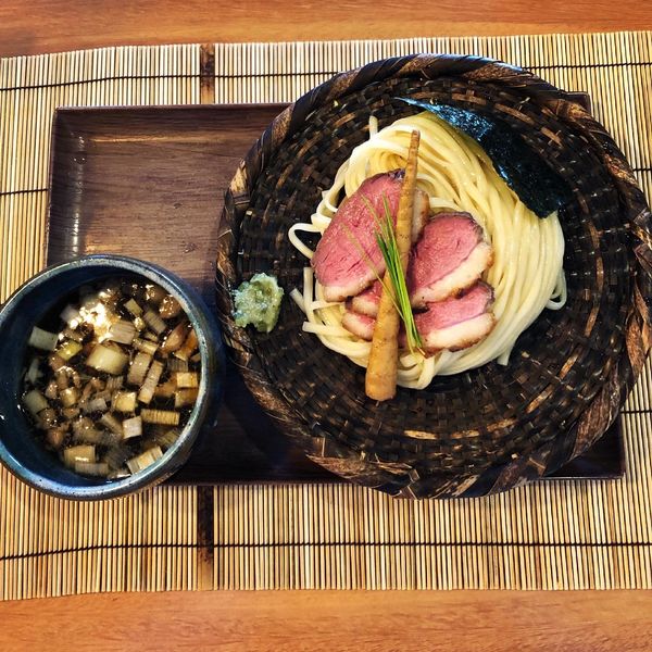 「鴨汁つけざる【並】」@鴨麺 あら井の写真