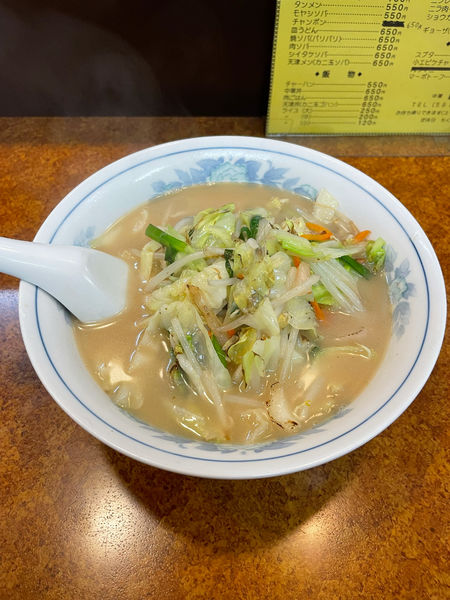 「タンメン（５５０円）」@中華新楽の写真