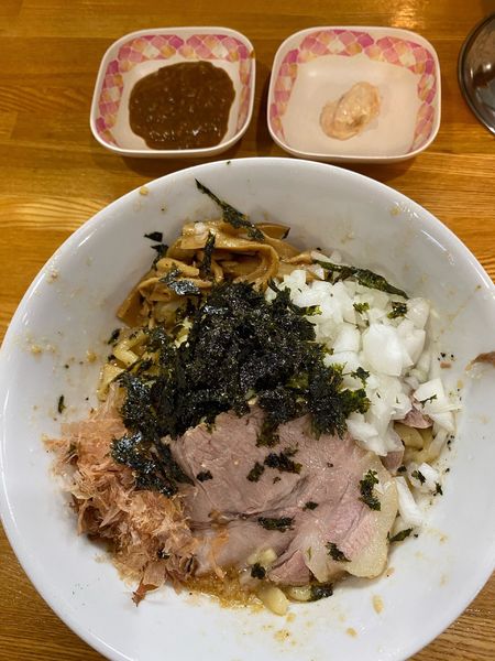 「油そば極」@中華そば136の写真