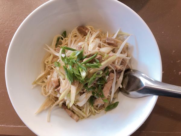 「ネギあえそば 800円」@中華そば すぎの写真