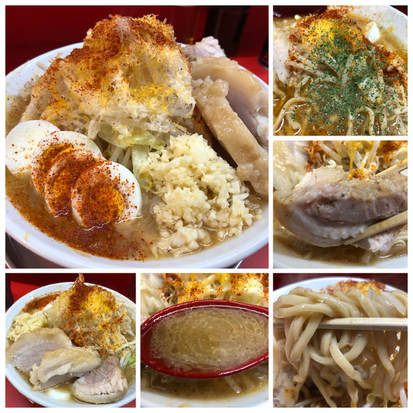 「ミニ豚880円ダブルチーズ200円ゆで卵80円ニンニク唐辛子」@ハナイロモ麺 吉祥寺本店の写真