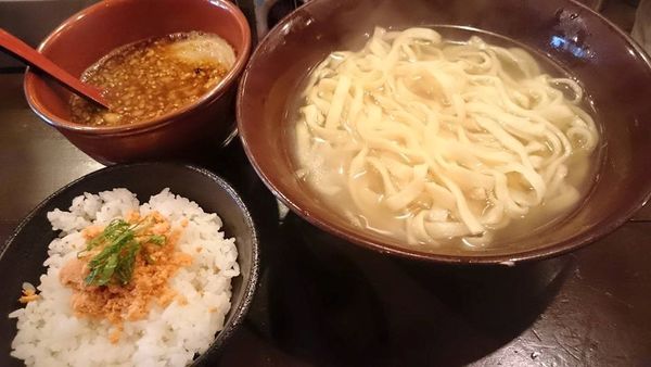 「極太平打ちつけ麺」@双麺 門前仲町店の写真