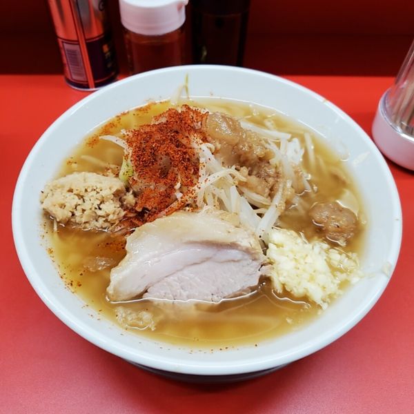 「ミニラーメンニンニクアブラトウガラシ＋ショウガ」@ハナイロモ麺 吉祥寺本店の写真